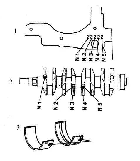 Шатунный подшипник коленчатого вала тайота каролла 1,6. Шатунные вкладыши Тойота 5а Фе. Вкладыши шатунные Тойота Королла 1.6. Схема коленчатого вала Toyota Camry 3.5.
