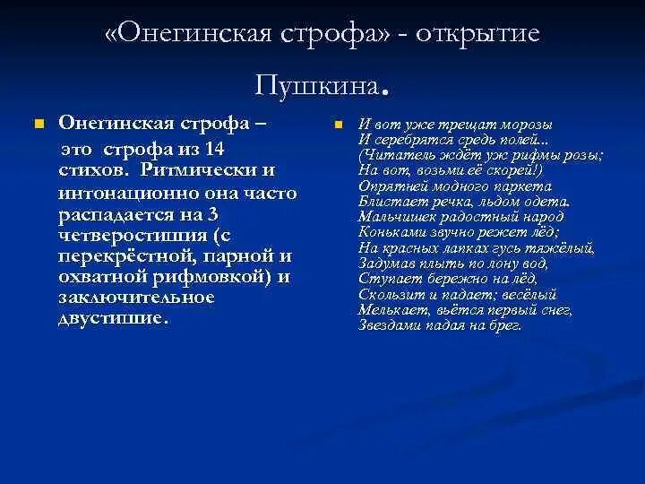 Онегинская строфа фрагмент. Онегинская строфа фрагмент