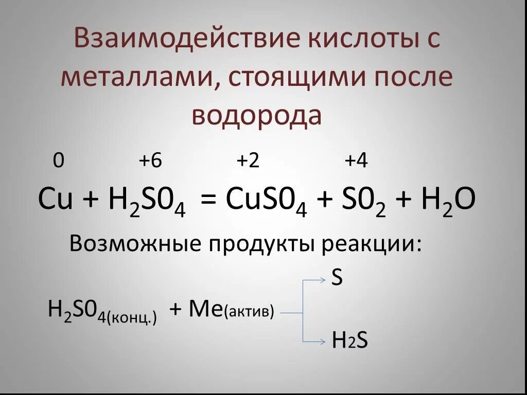 В реакциях с металлами выделяется водород