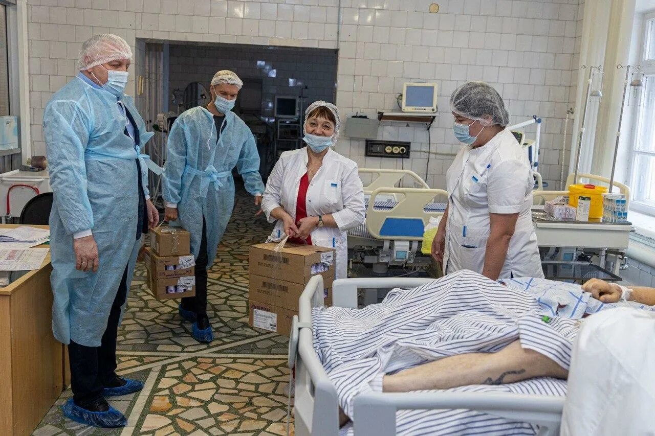 Раненый солдат в госпитале. 354 Госпиталь Екатеринбург.