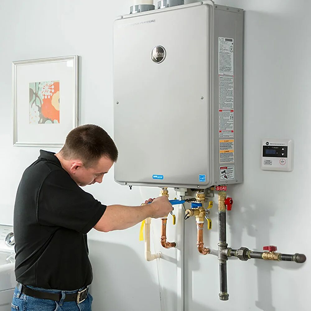 Сборка газовых котлов. Tankless Water Heater installation. Монтаж газовой колонки. Установщик газового котла. Монтаж газового оборудования в частном доме.