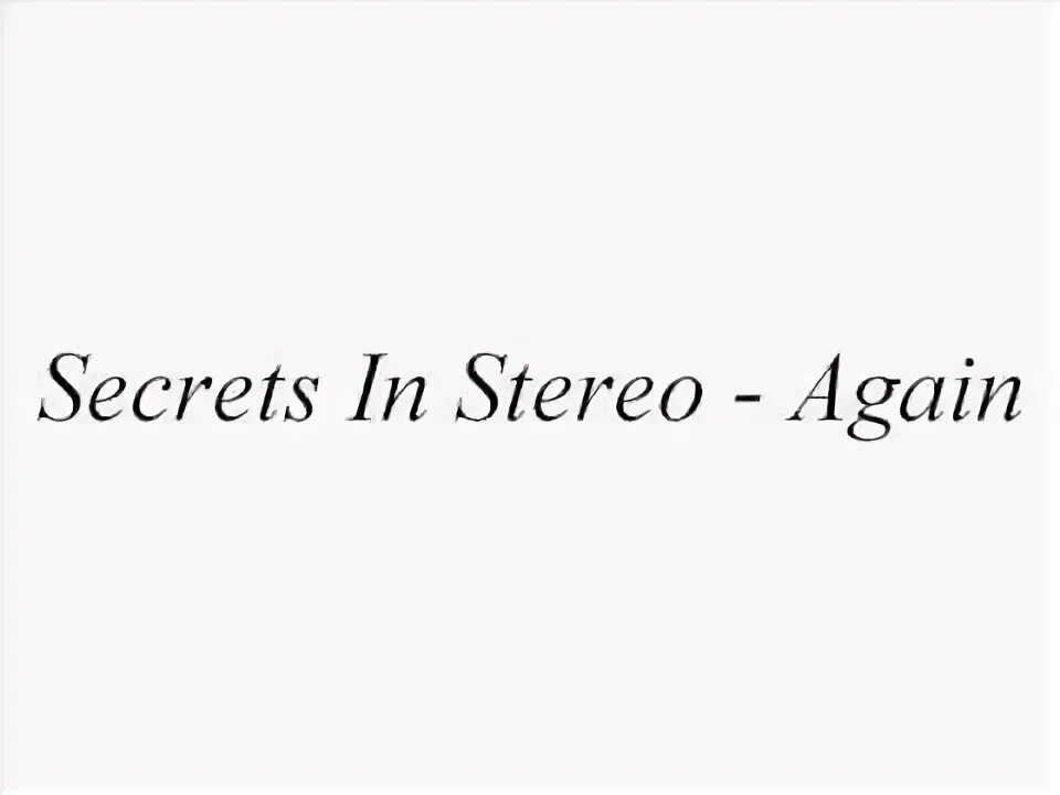 Secret is in me. Secret is in me