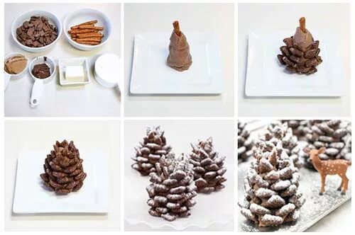 шишки из шоколада на торт. декор шоколадный шишки. украшение торта шишками. шишка из шоколада. шишки для украшения торта.