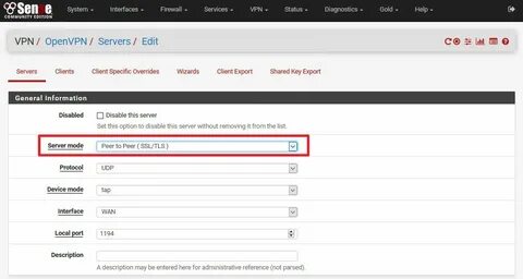 Pfsense server