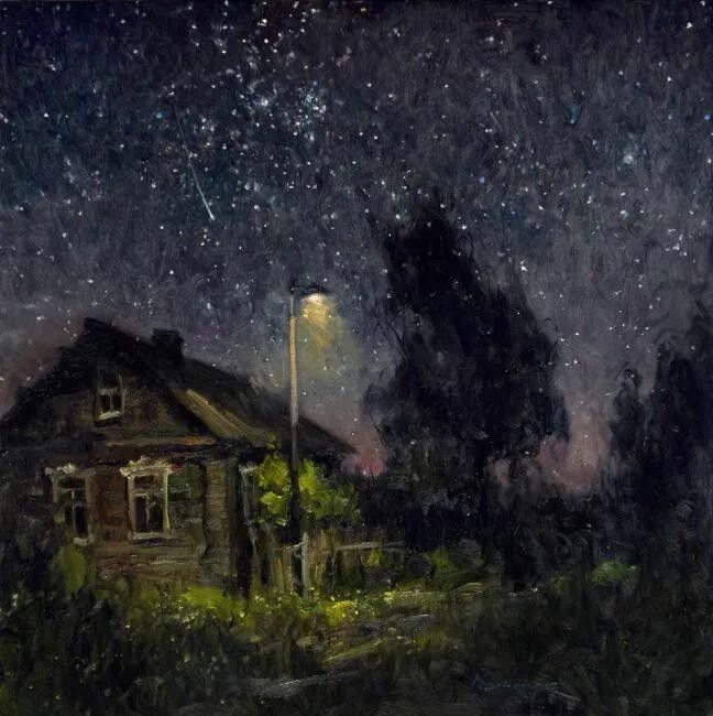 Лунная ночь в деревне. Картины деревня ночью. Пейзаж прядко деревня. Прядко юрий художник картины. Художник алексей зуев ,,русский север,,.