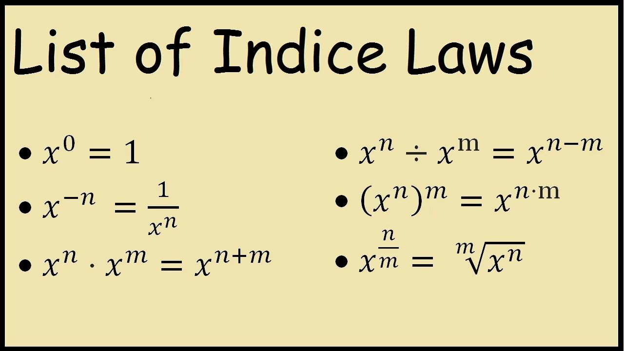 Indices lot