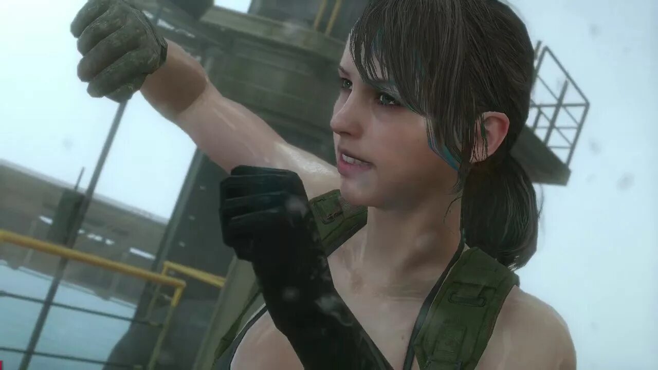 Metal gear solid 5 молчунья. Тихоня metal gear. Солид снейк и молчунья. Quiet mgs 5. Mgs 5 quiet.