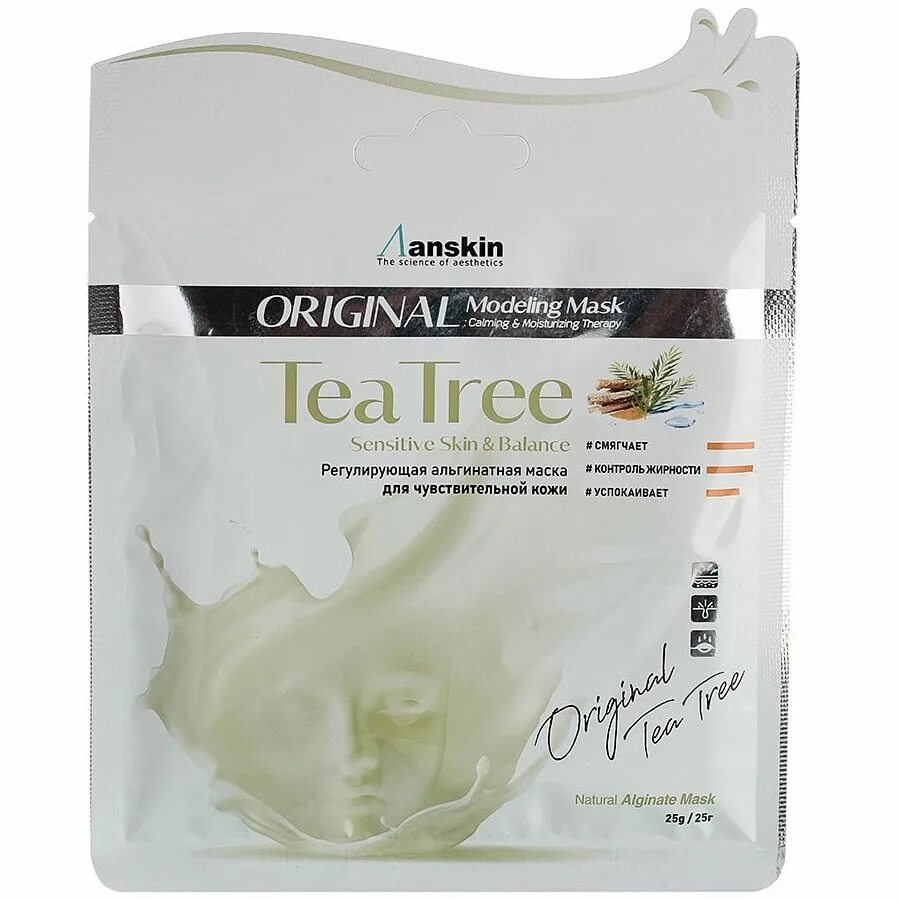 Альгинатная маска modeling. АН Original маска Teatree Modeling Mask / Refill 25гр. Anskin Teatree Modeling Mask 240. Альгинатная маска с чайным деревом Anskin Teatree Modeling Mask. Anskin маска альгинатная с экстрактом чайного дерева Teatree Modeling Mask 240gr.