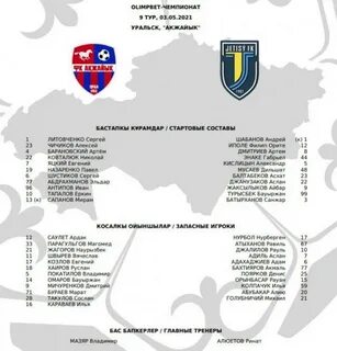 Календарь чемпионата казахстана по футболу