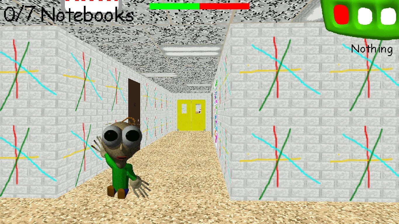 Baldi's Basics with a Rocket Launcher!. Stamina Bar Baldi.