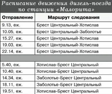Расписание дизель балтийск