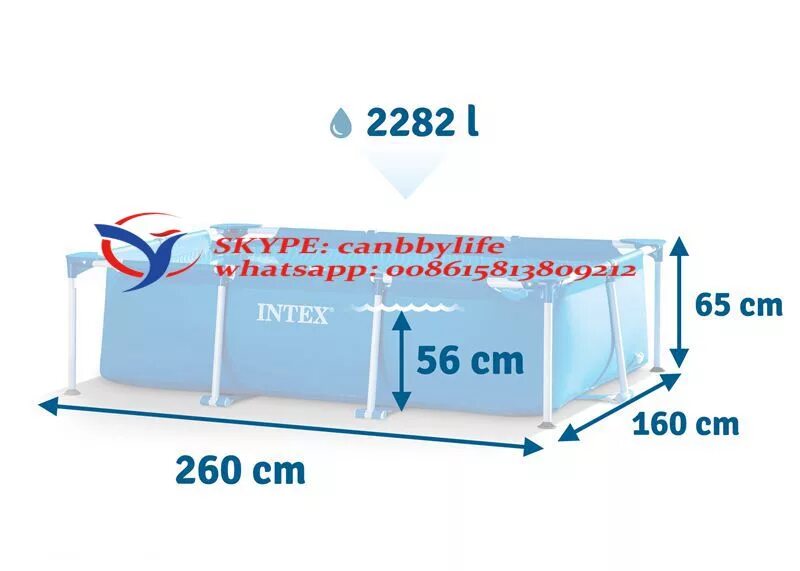 Длина бассейна прямоугольной формы 15 м. 28271 Каркасный прямоугольный бассейн 260*160*65 CV. Бассейн Интекс 160х 260. Бассейн+Интех+260*160 каркасный+260* 160. Каркасный, прямоугольный бассейн Intex, 260х160х65 см.