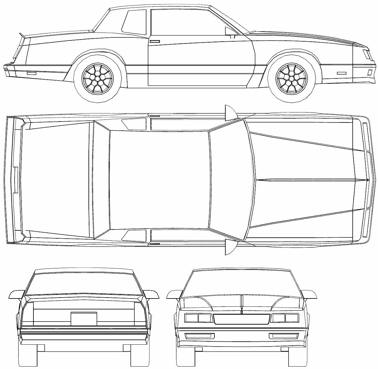 Референс машины. Chevrolet Monte Carlo 1984 чертежи. Chevrolet Chevelle SS чертежи. Чертеж Chevrolet Monte Carlo. Чертеж Шевроле Монте Карло.