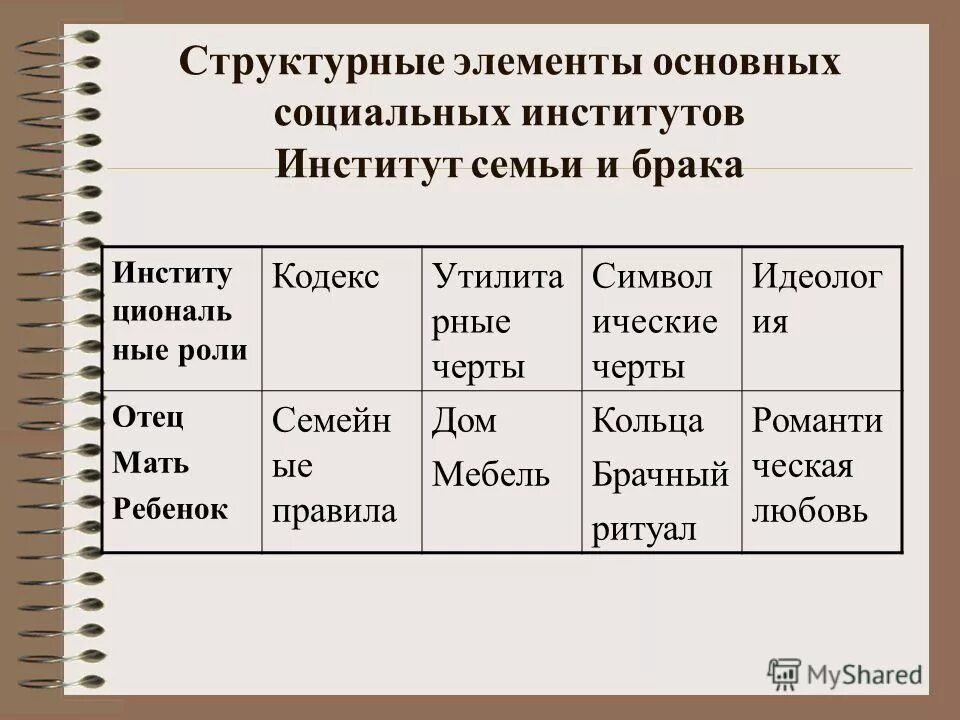 элементом социального института не являются