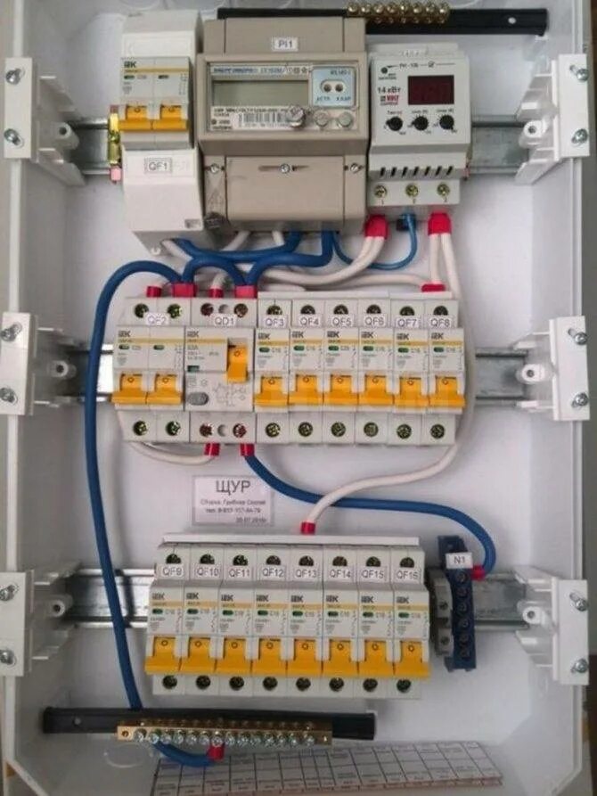 Сборка автоматов в квартире