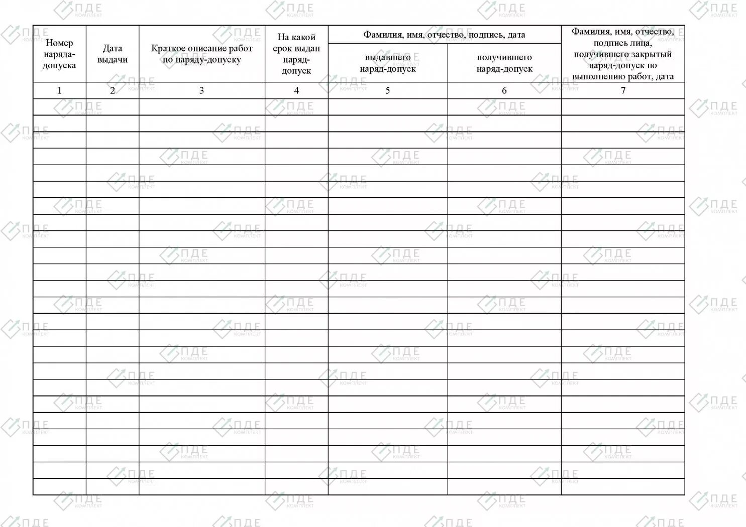 Журнал наряда образец. Журнал учёта нарядов допусков. Журнал выдачи наряда повышенной опасности образец. Образец журнала учета нарядов допусков. Журнал регистрации нарядов-допусков образец заполнения.