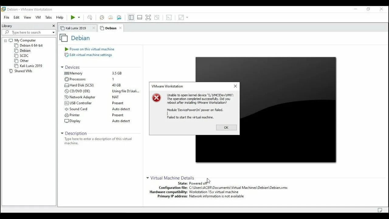 Failed to start 2000. VMWARE ошибка. VMWARE Workstation ошибки. VMWARE ошибка при запуске виртуальной машины. Failed to start the Virtual Machine. VMWARE как исправить.