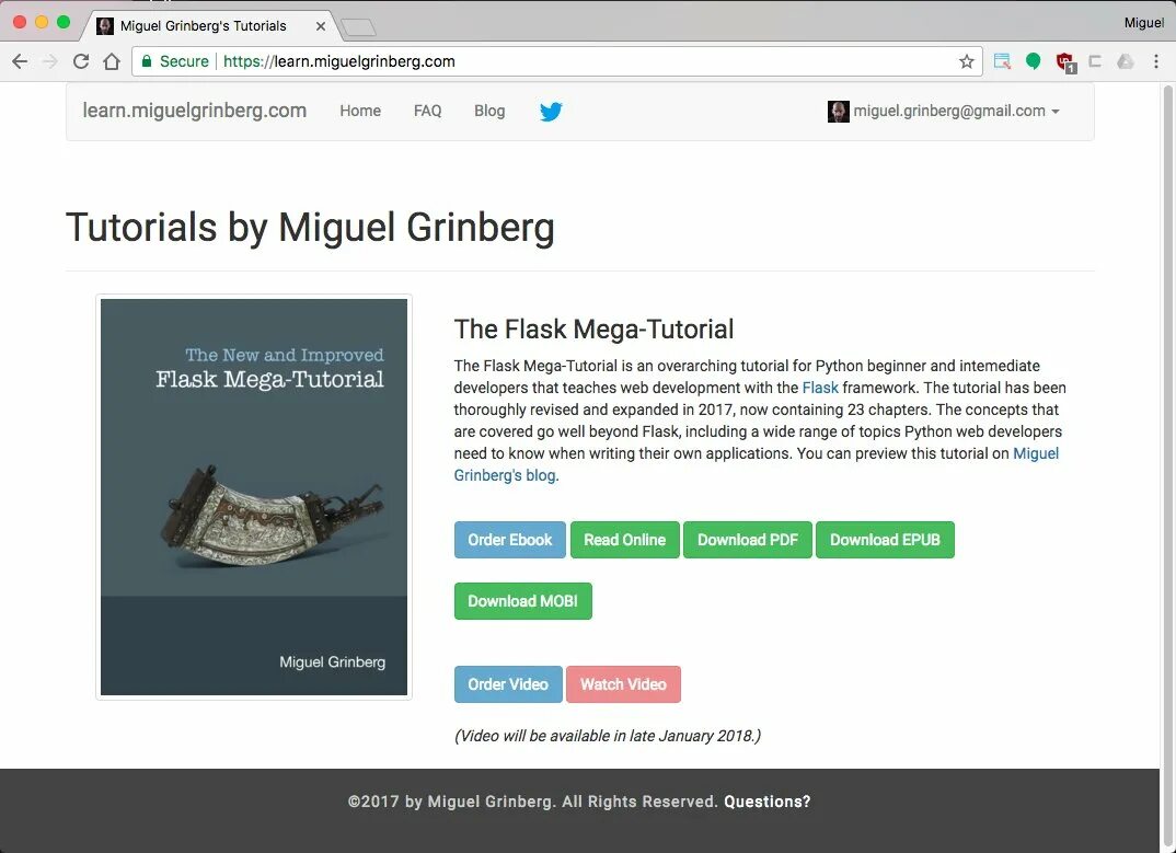 "Miguel Grinberg" Flask books. "Miguel Grinberg" books.