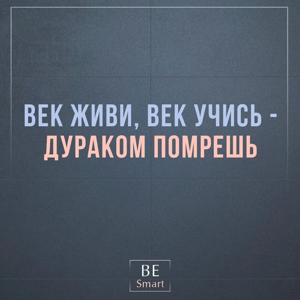 Век жизни век учись