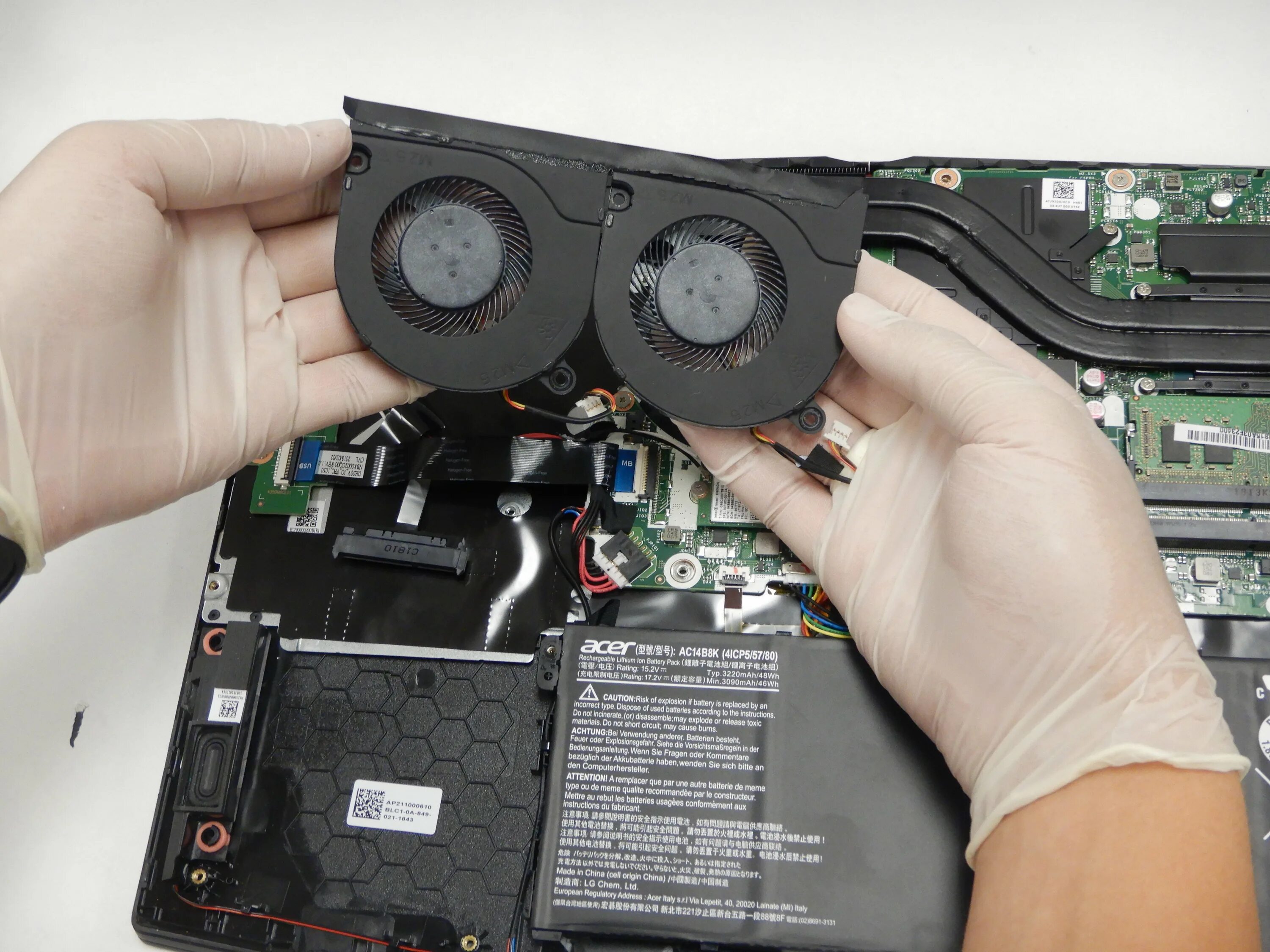 Acer Nitro 5 AN515-53 Series N17C1 Disassembly RAM SSD Hard Drive Upgrade Batter