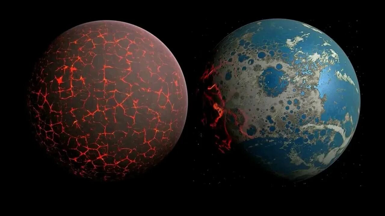Зарождение нашей планеты. Образование нашей планеты. Рождение планеты. Расплавленная Планета.