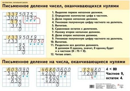 Как разделить многозначное число
