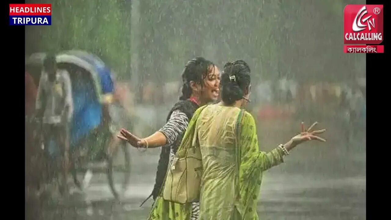 Raining in the afternoon. Raining in the afternoon
