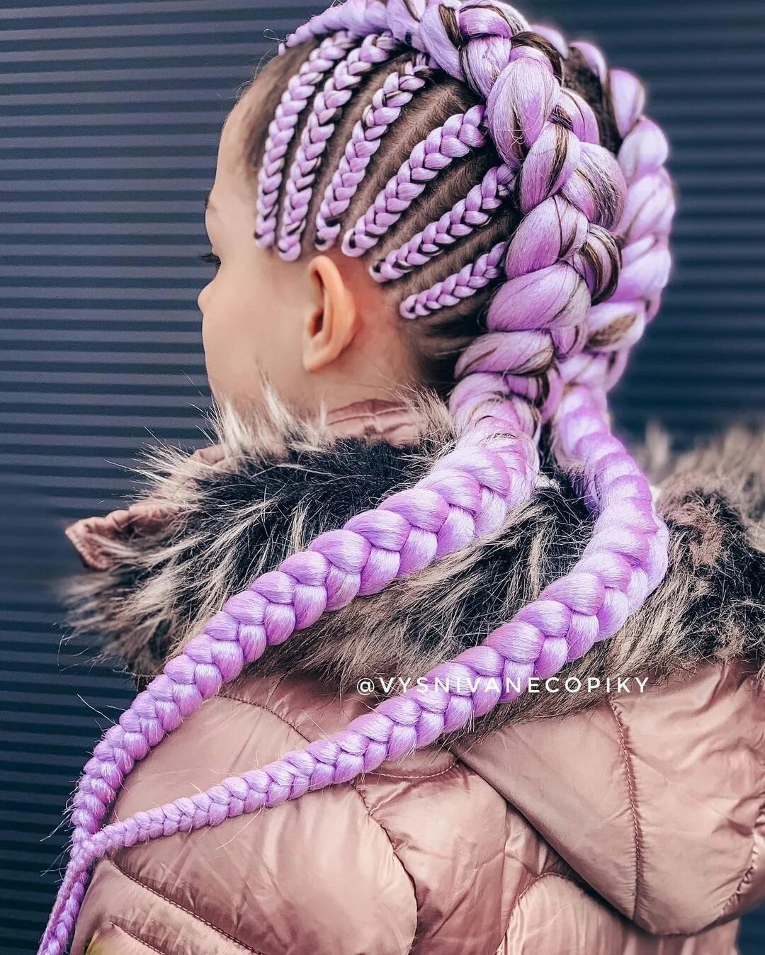 Luxury pink dreamy vibe braid synthetic wig - Slaylebrity