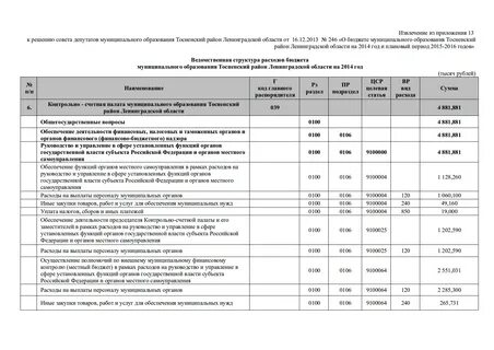 Заключение бюджетного муниципального образования