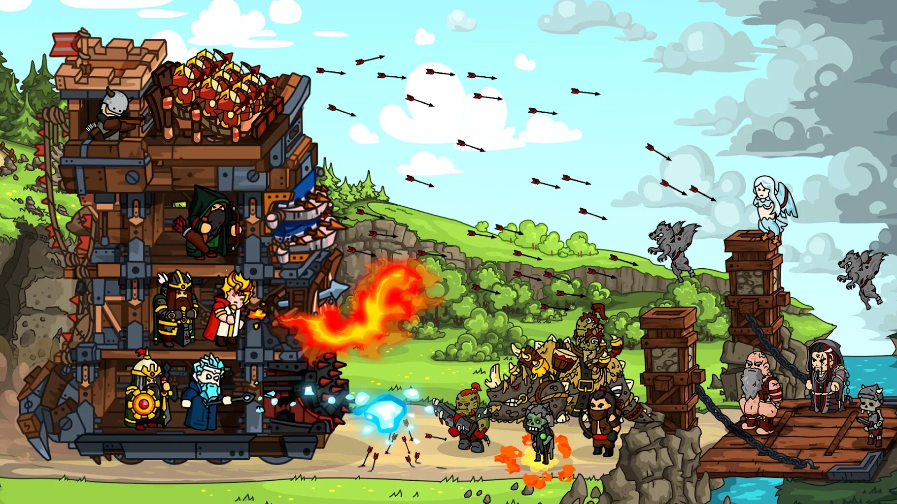 Towerlands гоблины. Мод на защиту башни. Башня для обороны в майнкрафт. Полигон в майнкрафте. Мод на защиту башни.