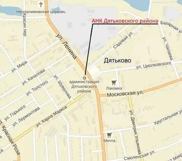 Карта дятьково