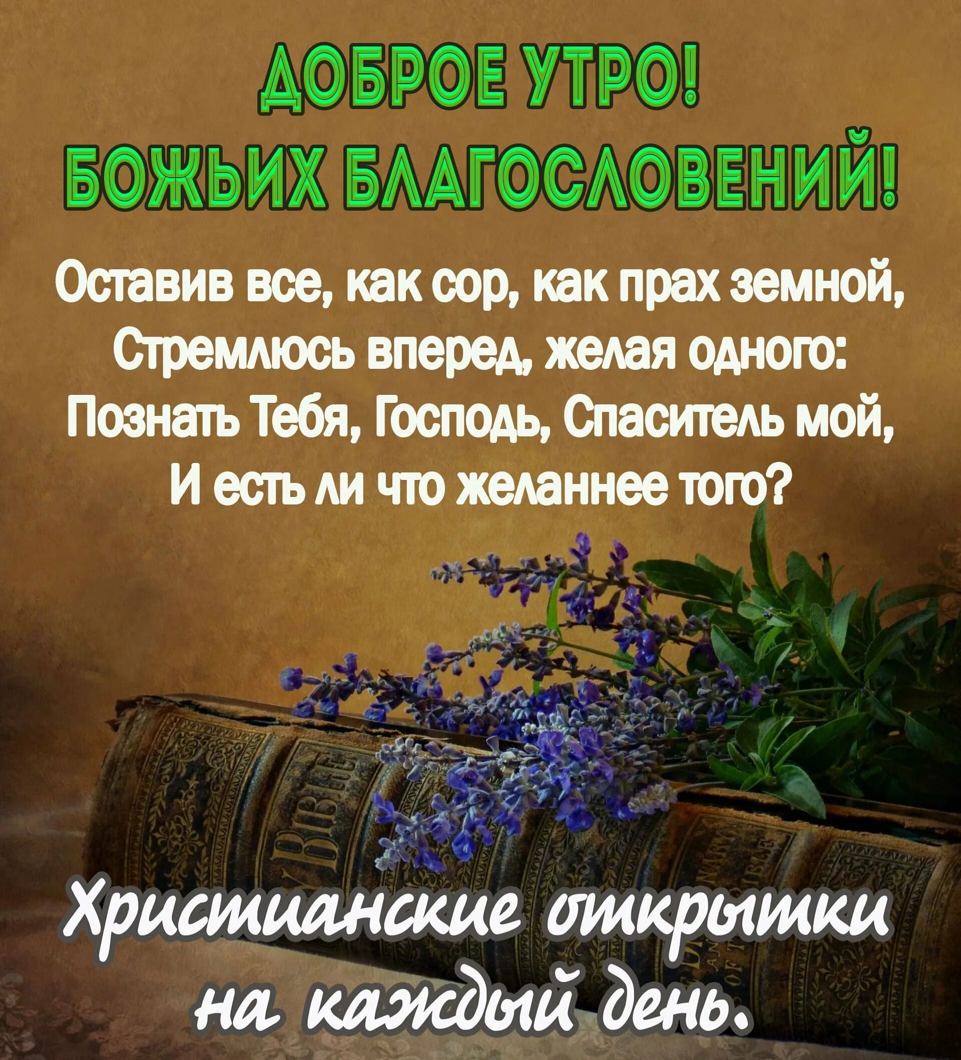 Добрых благословений в новом дне