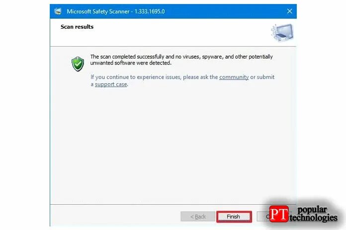 Средство удаления вредоносных программ windows