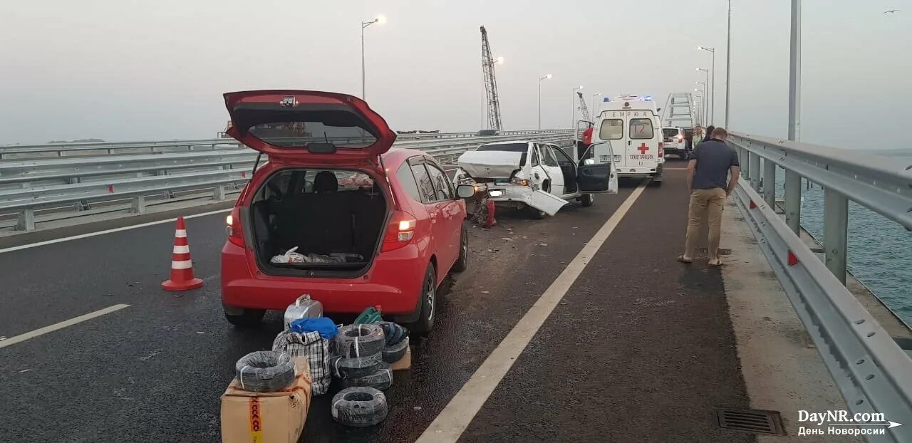 Авария на Керченском мосту. Происшествие крымский мост новости