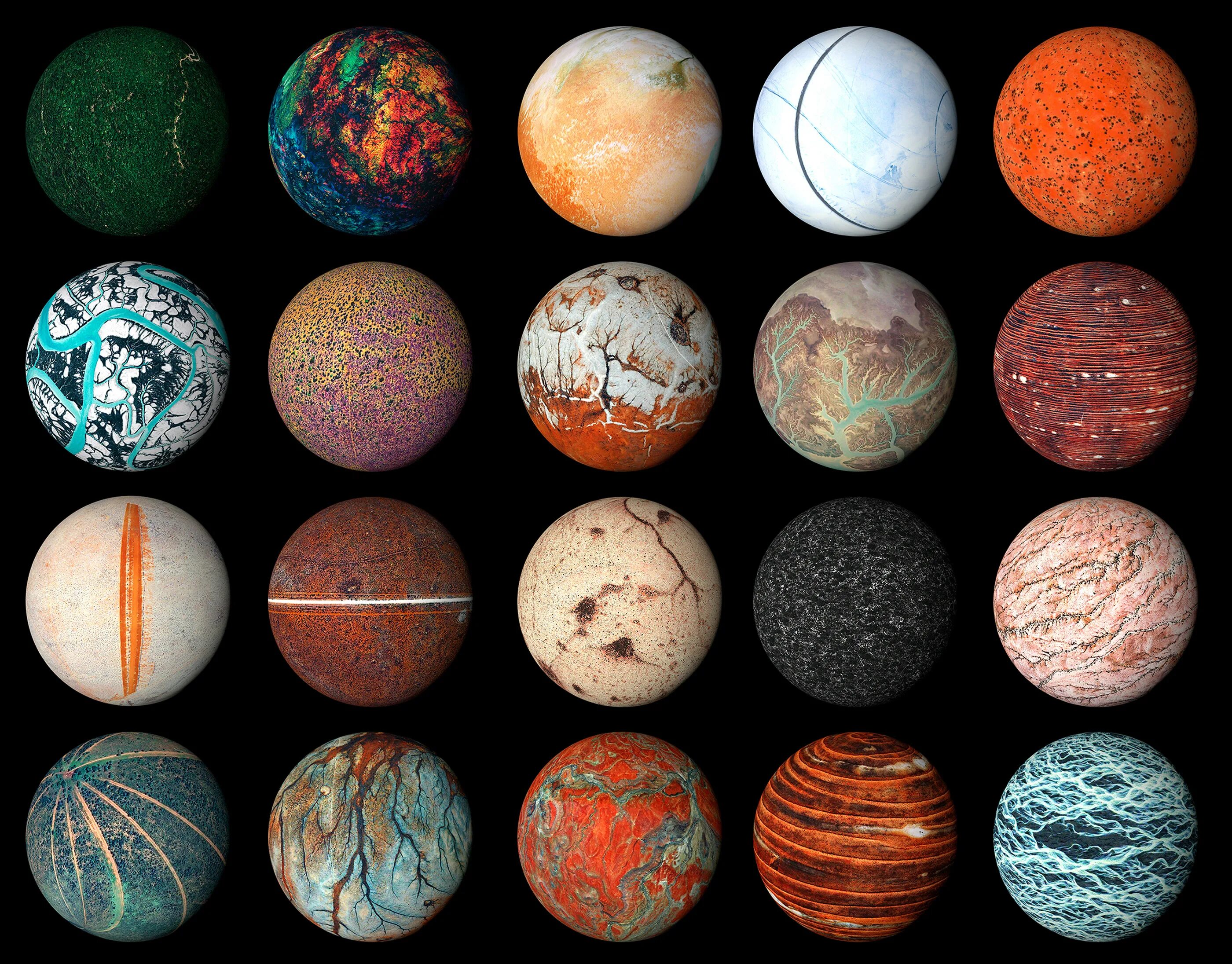 Новые 7 планет. Разноцветная Планета. Разные планеты. Планеты солнечной системы. Космос планеты.