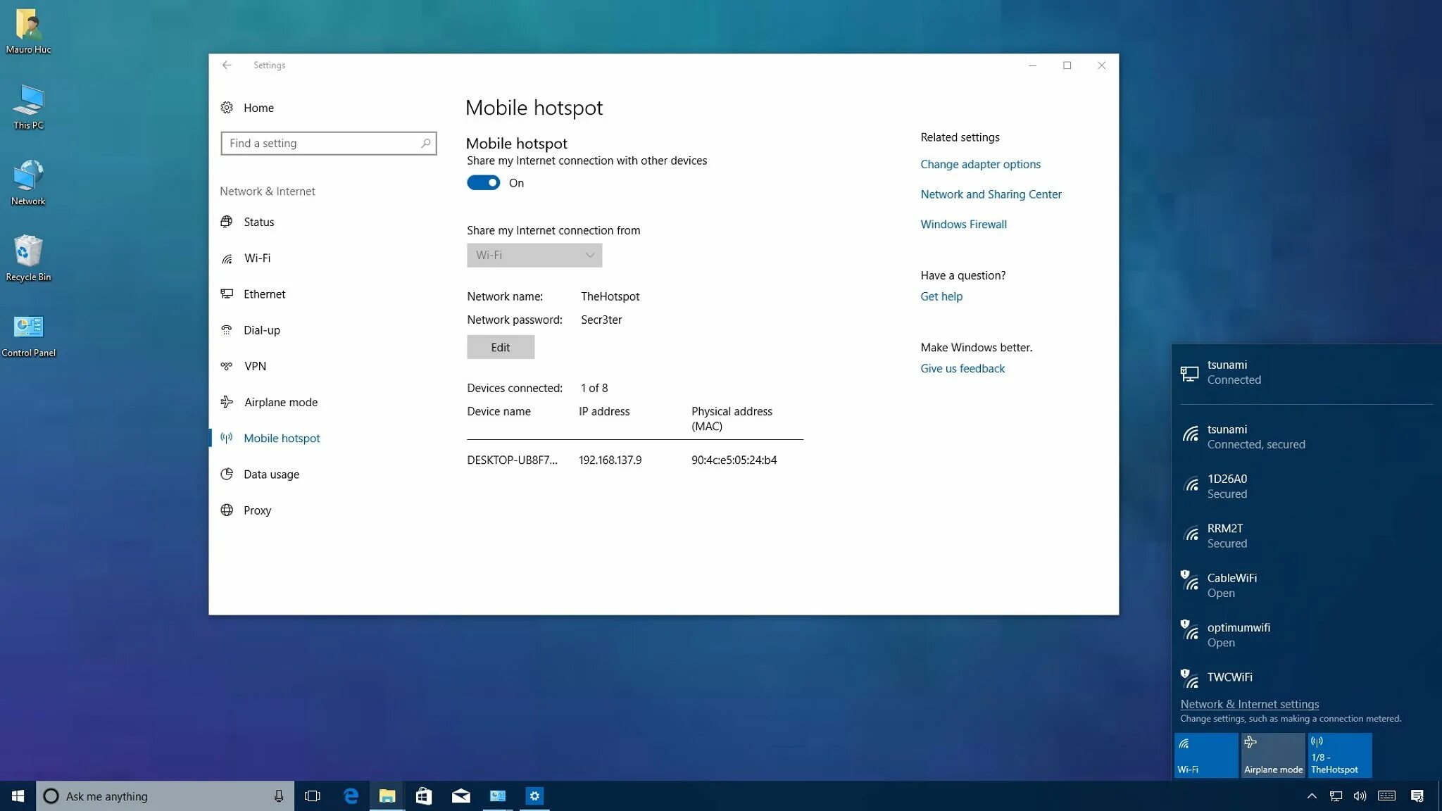 Windows internet sharing. Windows 10 no internet.