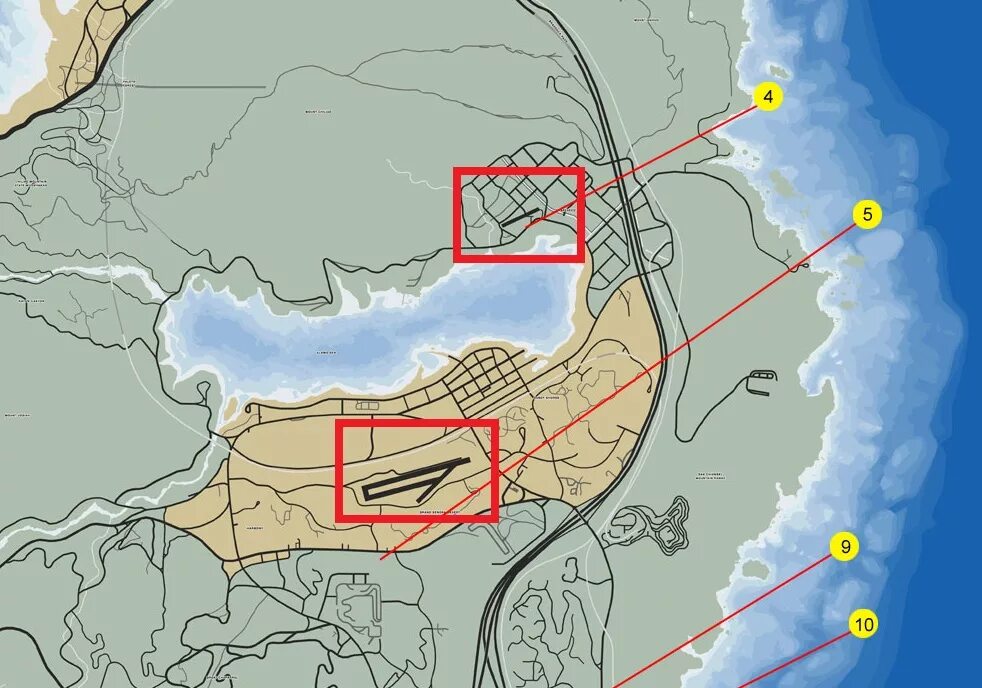 Гта 5 где самолет. GTA V Военная база на карте. Военная база в ГТА 5 на карте. Зона 51 в ГТА 5 на карте. Военная база в GTA V.