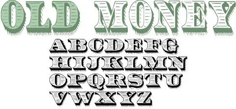 Money шрифты