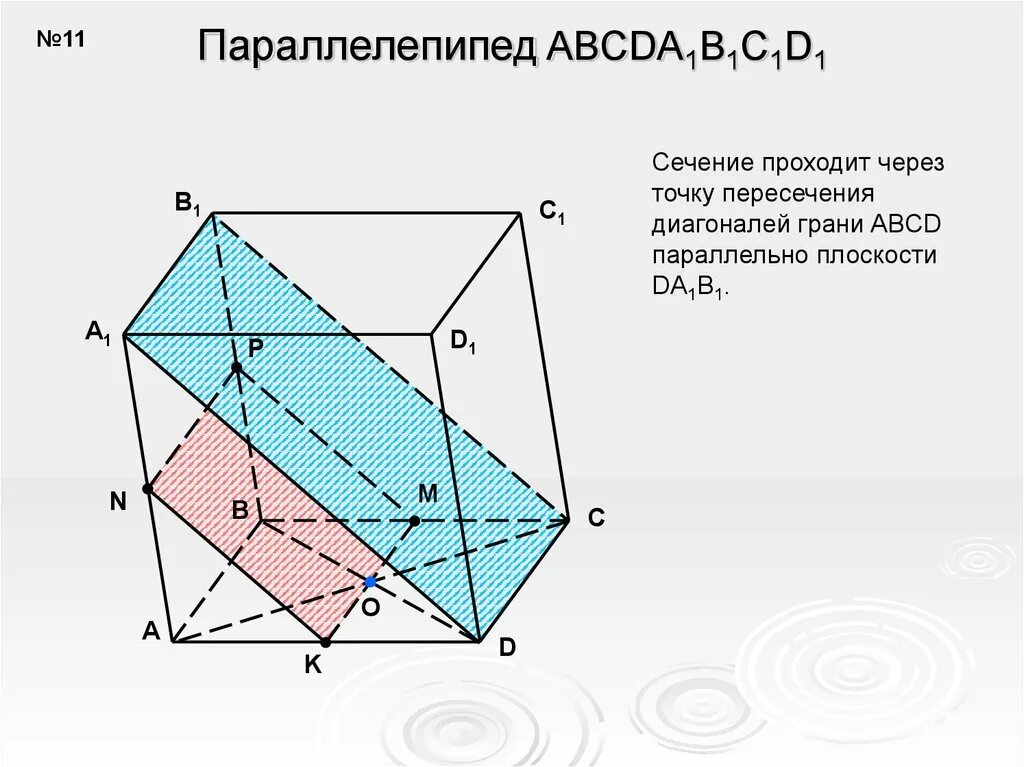 C 10 параллелепипед сечение параллелепипеда. Сечение параллельное плоскости параллелепипеда. Построение сечения параллелепипеда параллельно плоскости. Сечение параллелепипеда параллельно диагонали. Диагональное сечение тетраэдра.