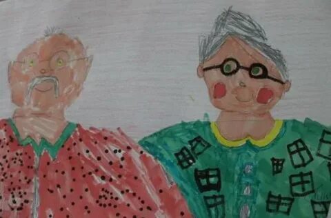 Рисунок бабушка и дедушка 4 класс
