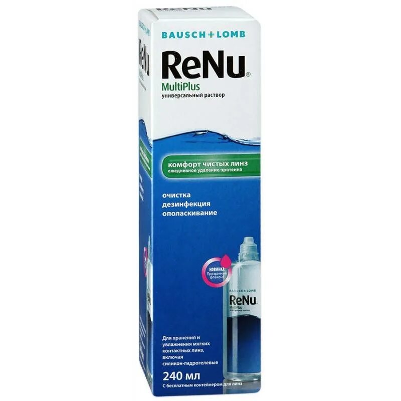 Renu MULTIPLUS 240 мл. Реню мультиплюс раствор для линз фл 360мл. Renu 240 мл раствор Bausch. Раствор для линз Renu 240 ml. Реню р р