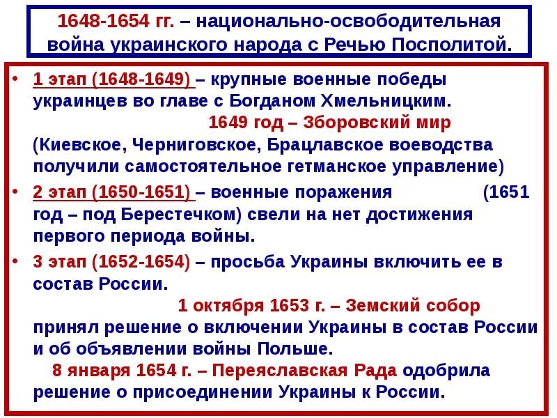 Русское население в речи посполитой. Зборовский мир 1649. Освободительная борьба украинского народа 1648-1654. Зборовский Мирный договор 1649.