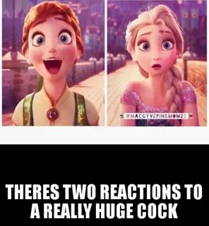 Slideshow memes reaction to big dick.