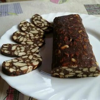 Шоколадная колбаска рецепт домашний