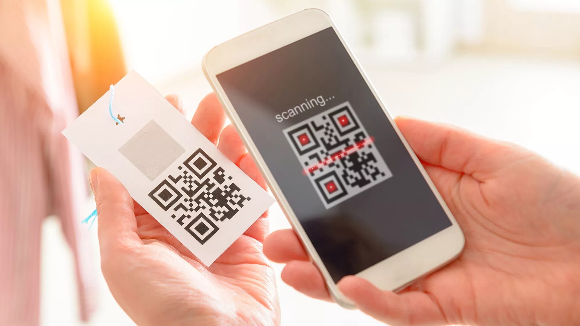 QR код. Считывание QR кода. Отсканировать QR. Сканер для считывания QR кодов с экраном.