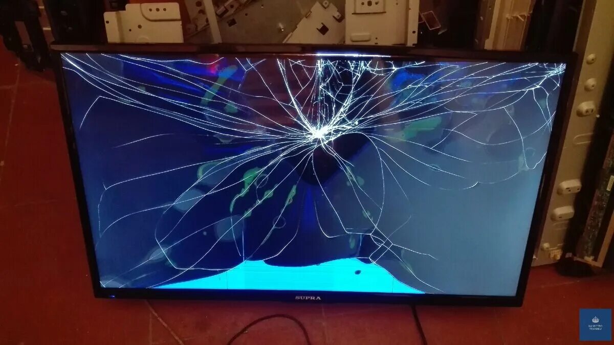 Жк телевизоров разбит экран