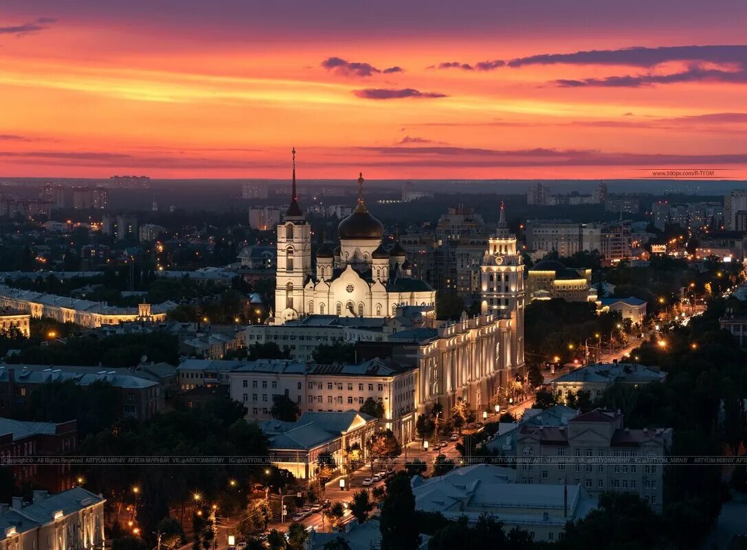 Вк воронежской области г. Город Воронеж. Города России Воронеж. Ночной Воронеж. Вечерний Воронеж.