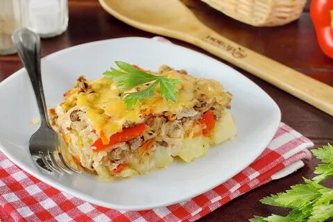 Приготовить фарш капуста и картошка