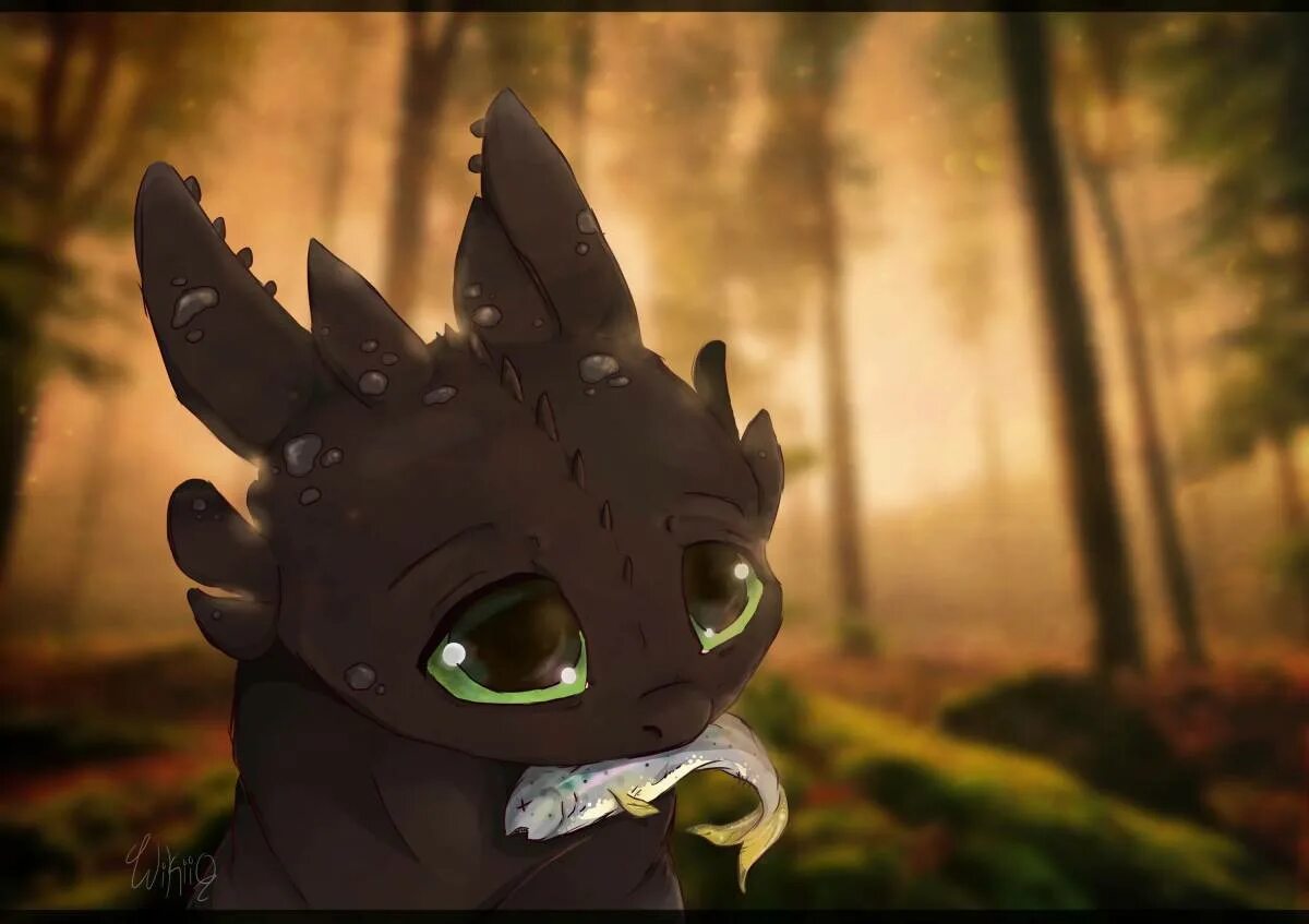 Дракон ночная фурия Беззубик. Беззубик дракон Toothless.