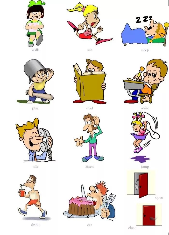 Глаголы для детей. Глагол картинка. Глаголы для дошкольников в картинках. Карточки с изображением действий. Картинки действий на английском